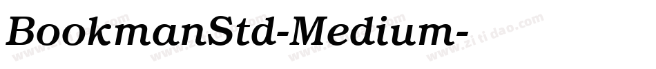 BookmanStd-Medium字体转换