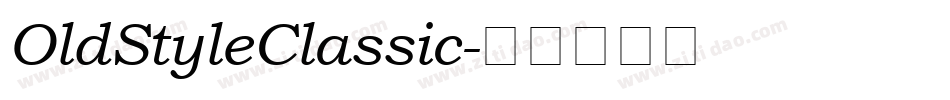 OldStyleClassic字体转换