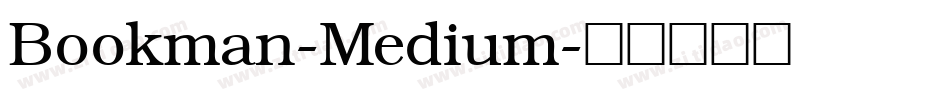 Bookman-Medium字体转换