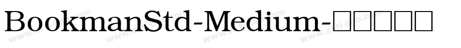 BookmanStd-Medium字体转换