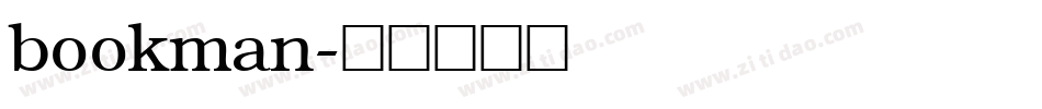 bookman字体转换