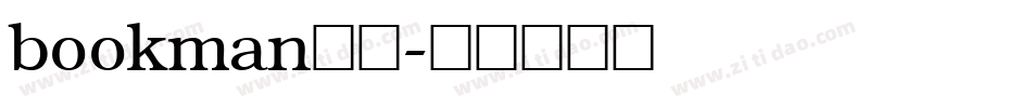 bookman字体字体转换