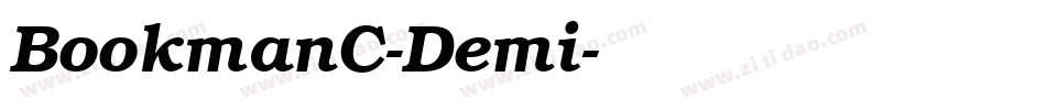 BookmanC-Demi字体转换