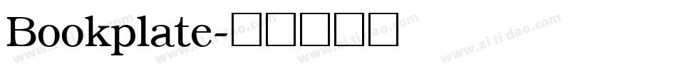 Bookplate字体转换