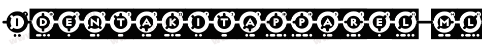 Identakitapparel-mlKG字体转换
