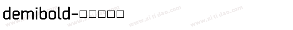 demibold字体转换