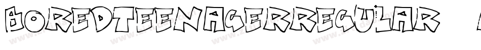 BoredTeenagerRegular-8nBZ字体转换