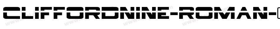 CliffordNine-Roman字体转换