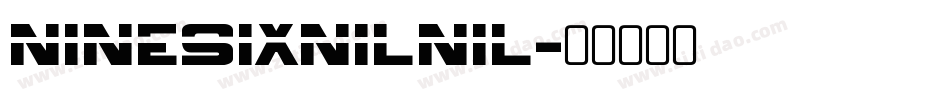 NineSixNilNil字体转换
