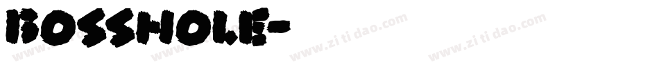 bosshole字体转换
