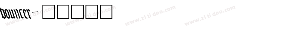 bouncer字体转换