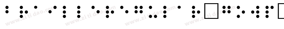 BrailleRegular-GOwP字体转换