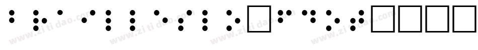 BrailleSlo-6Dot字体转换