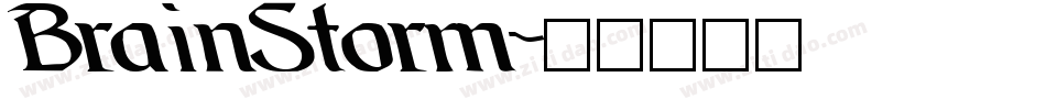 BrainStorm字体转换