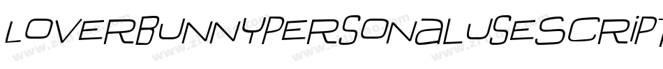 LoverbunnypersonaluseScript-ZVy8x字体转换