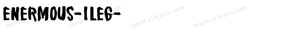 Enermous-1Leg字体转换