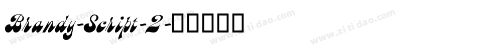 Brandy-Script-2字体转换