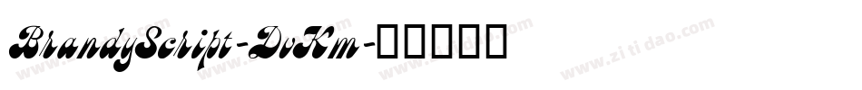 BrandyScript-DvKm字体转换