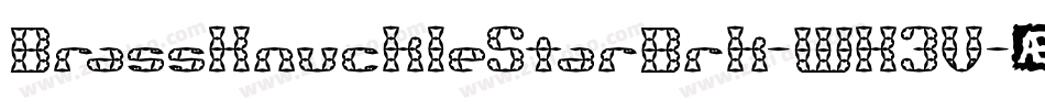 BrassKnuckleStarBrk-WK3V字体转换