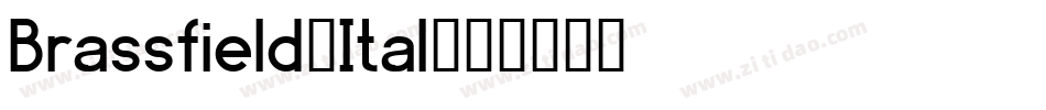 Brassfield-Ital字体转换