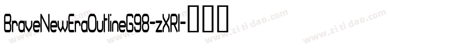 BraveNewEraOutlineG98-zXRl字体转换