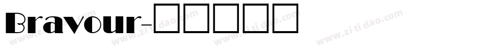 Bravour字体转换