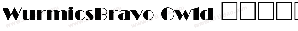 WurmicsBravo-Ow1d字体转换
