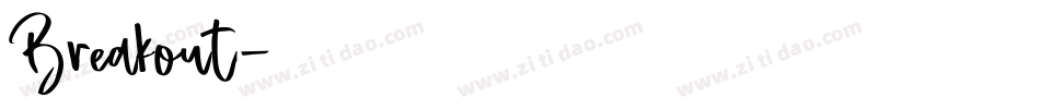 Breakout字体转换