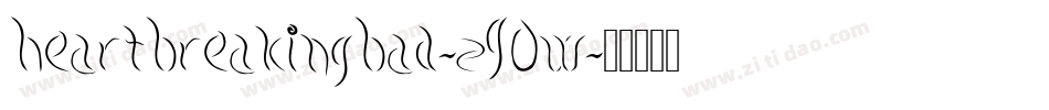 HeartBreakingBad-zG0w字体转换