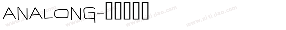 ANALONG字体转换