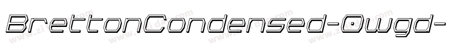 BrettonCondensed-0wgd字体转换