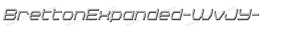 BrettonExpanded-WvJY字体转换