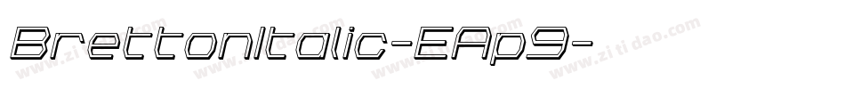 BrettonItalic-EAp9字体转换