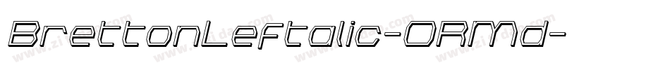 BrettonLeftalic-ORMd字体转换
