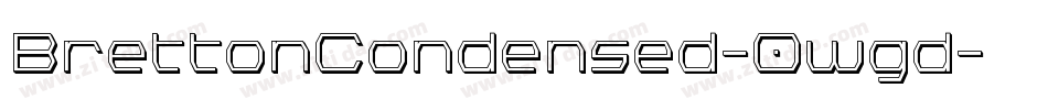 BrettonCondensed-0wgd字体转换