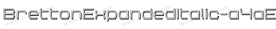 BrettonExpandedItalic-a4aE字体转换