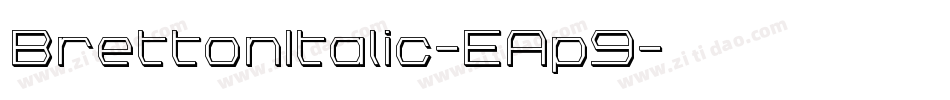 BrettonItalic-EAp9字体转换