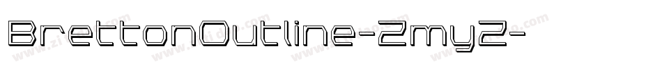 BrettonOutline-ZmyZ字体转换