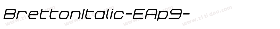 BrettonItalic-EAp9字体转换