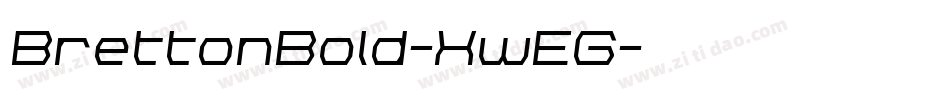BrettonBold-XwEG字体转换