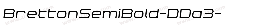 BrettonSemiBold-DDa3字体转换