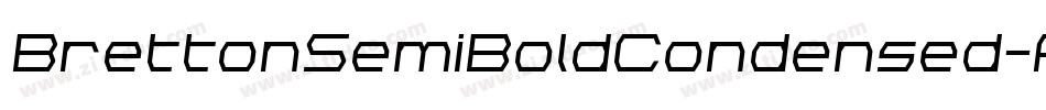 BrettonSemiBoldCondensed-A3mg字体转换
