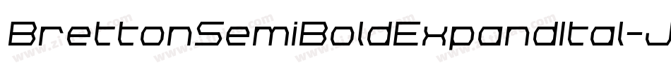 BrettonSemiBoldExpandItal-JjGK字体转换