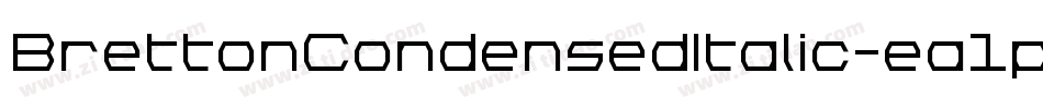 BrettonCondensedItalic-ea1p字体转换