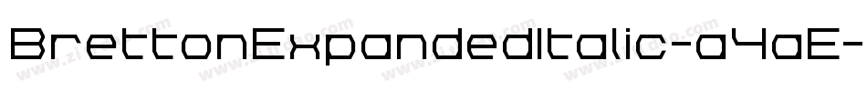 BrettonExpandedItalic-a4aE字体转换