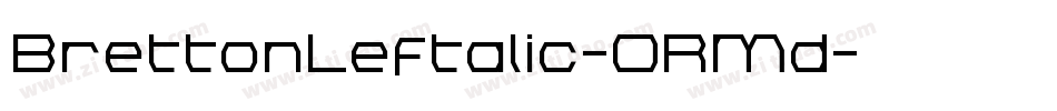 BrettonLeftalic-ORMd字体转换