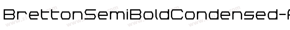 BrettonSemiBoldCondensed-A3mg字体转换