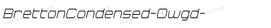 BrettonCondensed-0wgd字体转换