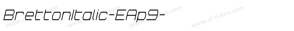 BrettonItalic-EAp9字体转换