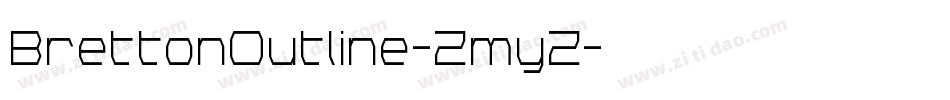 BrettonOutline-ZmyZ字体转换